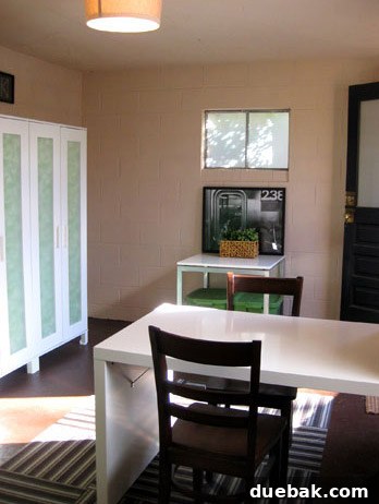 My First Home Then and Now: A Year's Perspective 40 Finished basement in the first house, providing additional living space.