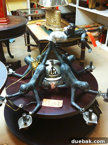 Bridge Views and Verdant Vistas 20 A unique and quirky monkey-themed chandelier