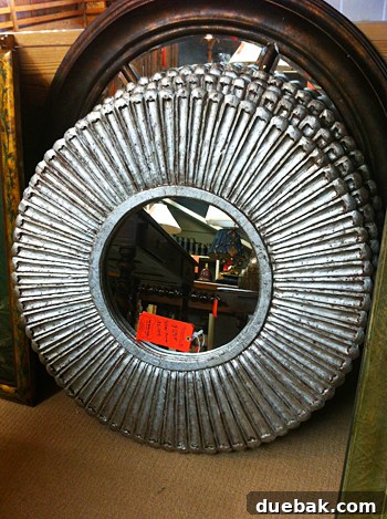 Bridge Views and Verdant Vistas 24 A large, decorative mirror for sale