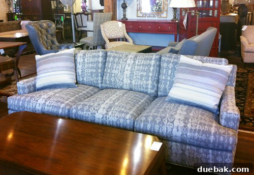 Bridge Views and Verdant Vistas 12 A snakeskin-patterned couch displayed at Green Front Furniture