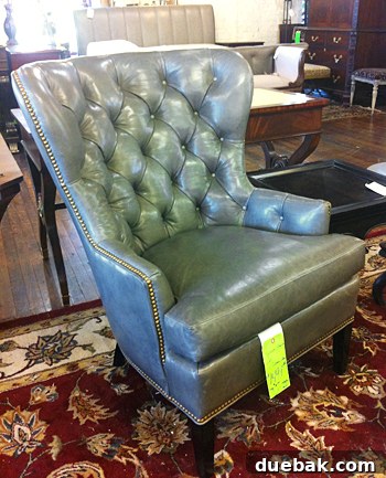 Bridge Views and Verdant Vistas 15 A luxurious leather armchair displayed at Green Front Furniture