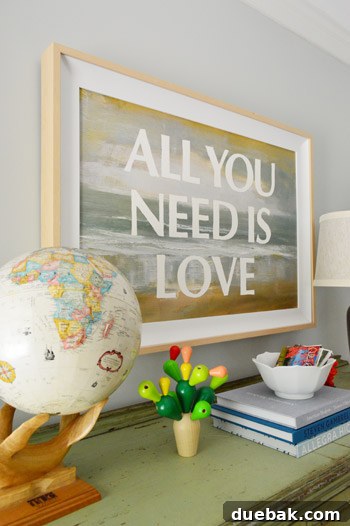 Scripted Canvas: Personalized Quote Art 12 Close-up of customized art, showing texture and frame detail