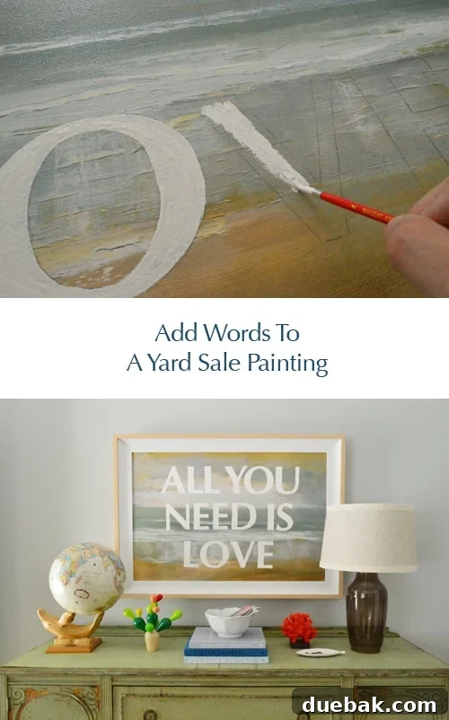 Scripted Canvas: Personalized Quote Art 3 DIY lettered canvas art with 'All You Need Is Love' text