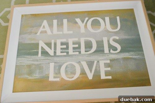 Scripted Canvas: Personalized Quote Art 10 Close-up of finished DIY lettered art with white text
