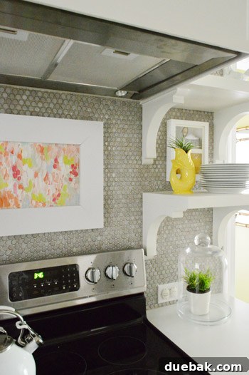 Kitchen Charm: Vintage Wood Stool Finds 11 Kitchen shelves, considering adding more natural wood elements