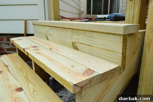 Cutting Step Boards and Risers for Deck Stairs
