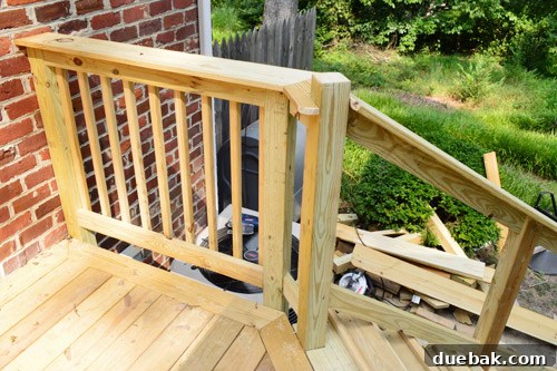 Installing the Deck Rail Cap with Custom Notches