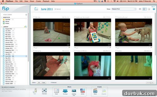 Organized folders on a computer screen for video storage.