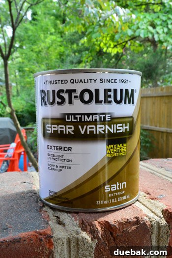 The Outdoor Furniture Secret: Varnish and Teak Oil for Enduring Beauty 4 Can of water-based polyurethane for outdoor use