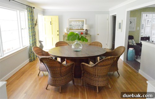 Indoor Dining with an Outdoor Twist 10 New dining chairs in use at the table