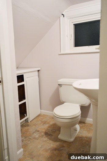Bathroom progress at the end of Day 2