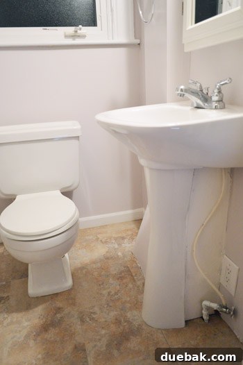 Replaced electrical outlet by the sink