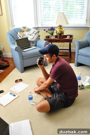 Sherry taking a phone call, marking a memorable event
