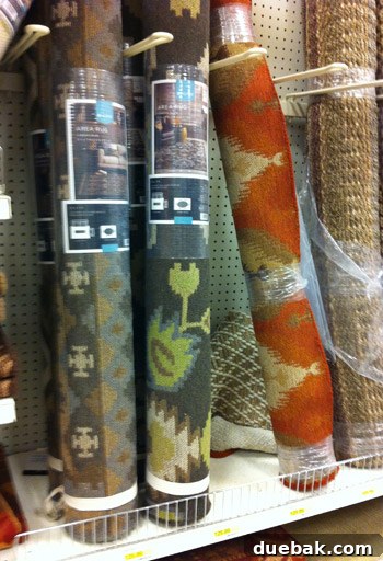Modern Aztec-inspired area rugs, a stylish and affordable option for living room decor