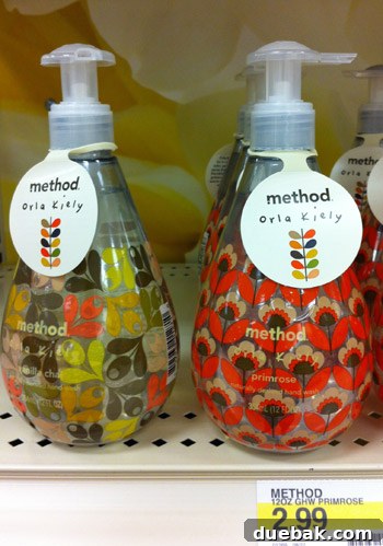 Method soap featuring charming Orla Kiely designs, decorative hand soap