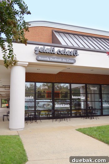 Gelati Celesti: The Store Overload Phenomenon 2 Gelati Celesti's inviting black-framed entrance
