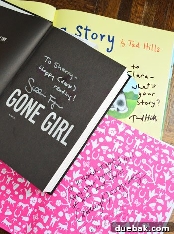 Signed books by other authors