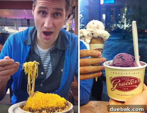 Skyline Chili and Graeter's Ice Cream in Cincinnati