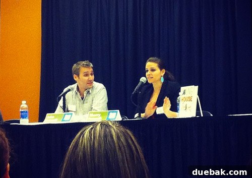 Authors presenting at the festival