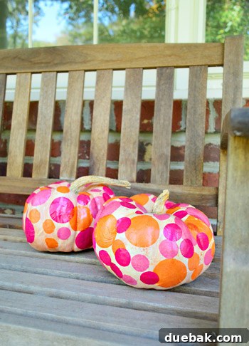 Three Playful Pumpkin Crafts for Little Ones 10 Finished pumpkins with a glossy Mod Podge top coat