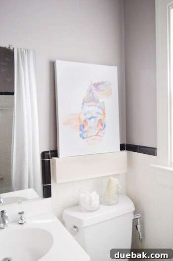 Benjamin Moore Elephant Gray Bathroom Makeover 7 img 52756 6