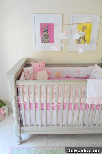 Characterful Comforts: A Home's Warm Embrace 16 Ellie's Beautiful Nursery with Pottery Barn Crib