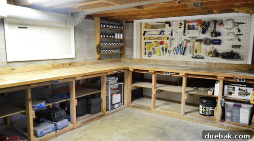 Both framed pegboards before painting