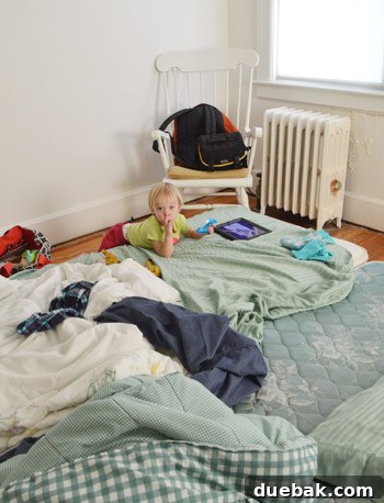 Mattresses on the floor, a simple but welcome sleeping arrangement after a long day of travel