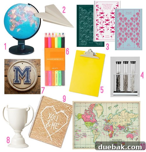 A mood board featuring 'School Nostalgia' design elements.