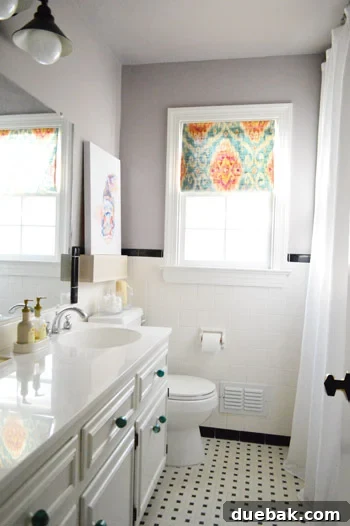 Instant Window Privacy: DIY Shades in Just 15 Minutes 14 after photo with paint and new DIY window treatment