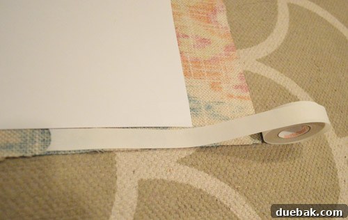 Instant Window Privacy: DIY Shades in Just 15 Minutes 6 fabric cut with small border to allow for hem tape