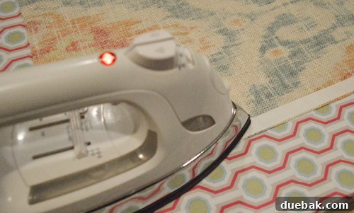 Instant Window Privacy: DIY Shades in Just 15 Minutes 7 iron atop hem tape to hem window treatment fabric
