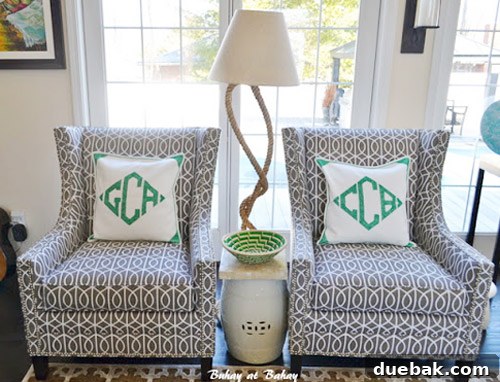 Vel's personalized sketch on a pillow project