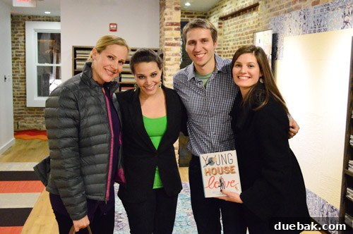 Authors engaging with fans at the FLOR store book signing event in Washington D.C.
