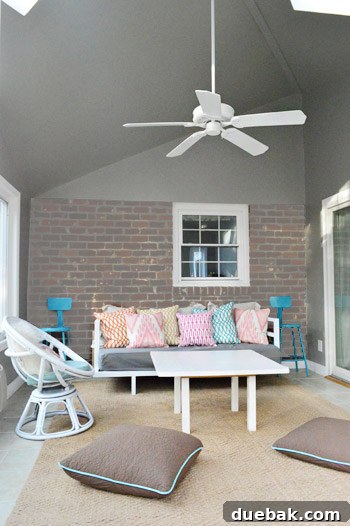 Painting Soaring Vaulted Ceilings: A Master Class 20 Photoshop mock-up of gray-washed brick