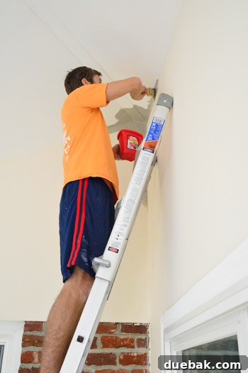 Painting Soaring Vaulted Ceilings: A Master Class 8 Using a ladder to paint high walls and ceilings