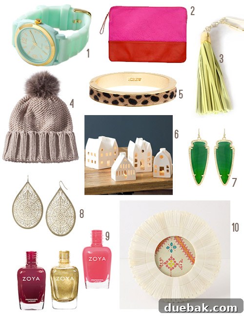 Festive Finds for Her 2 Elegant watch, vibrant clutch, and stylish accessories