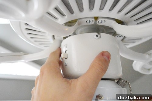 Ceiling fan reassembled and running, but the integrated light fixture remains stubbornly off