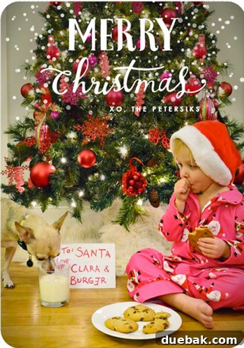 Unique DIY Christmas Photo Card Inspiration 7 The final 2012 family Christmas card design from TinyPrints