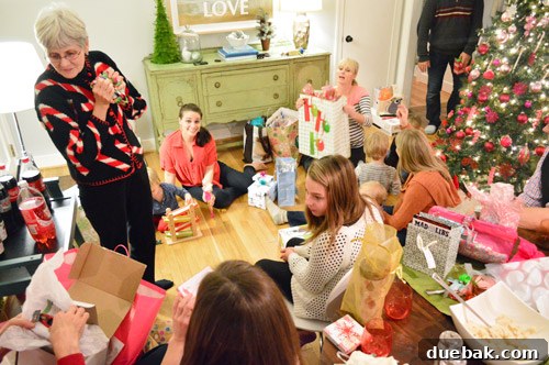 Gift Exchange Family Moment