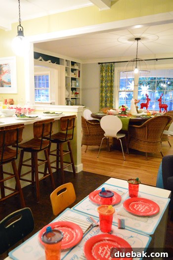 Kids Table Setup