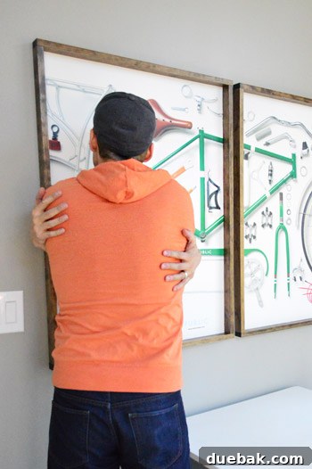 Author with bike art