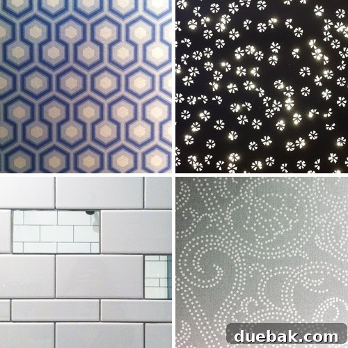 Modern tile and patterns inside the W Hotel Austin