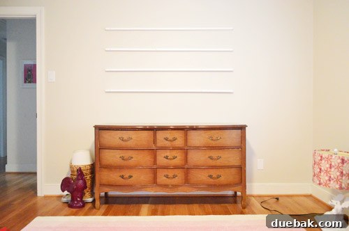 Completed display of empty shelves