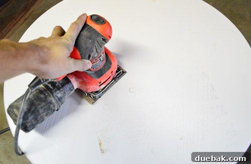 Sanding the Table