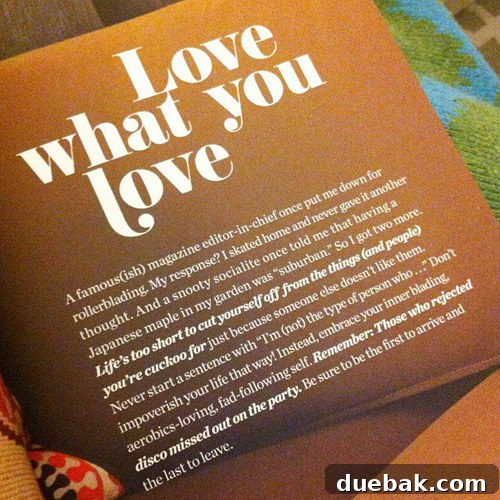 Inspirational quote from Jonathan Adler's '100 Ways To Happy Chic Your Life' book, promoting personal style.