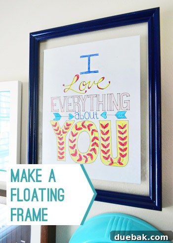 Colorful printable art piece ready for framing
