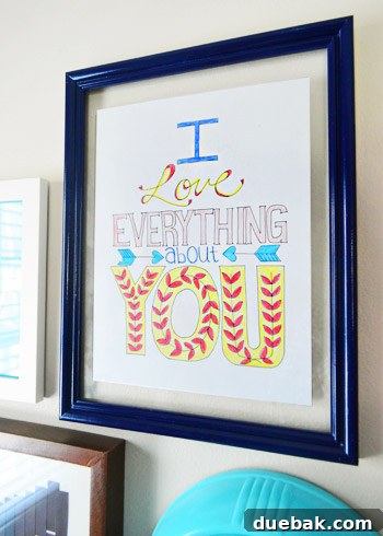 Finished floating frame displaying the artwork
