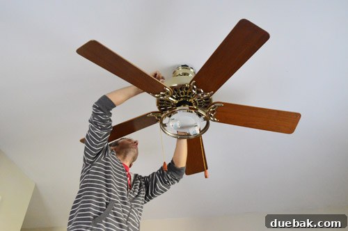 Removing Old Ceiling Fan