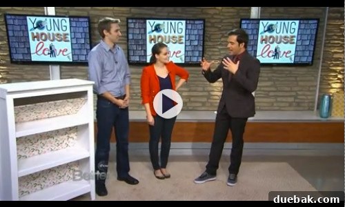 Swapping the Apple for the Peach 10 John demonstrating a DIY project on The Better Show for a TV segment
